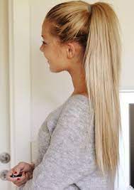 100% remy human hair ponytail extension wrap around one piece hairpiece with clip in comb binding pony tail extension for girl lady women long straight #18p613 ash blonde&bleach blonde 18'' 90g. I Wish Blonde Ponytail Long Hair Styles Short Hair Ponytail