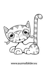 Ausmalbild Susse Babykatze Zum Ausdrucken