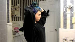 • asmr relaxing hair color changing. Dying My Hair Manic Panic After Midnight Blue Youtube