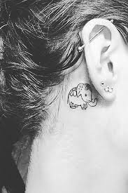 Purple butterfly behind ear tattoo designs purple. 20 Cute Behind The Ear Tattoos For Women In 2021 The Trend Spotter