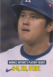 Shohei’s postseason debut was electric! #mlb #mlbplayoffs #dodgers