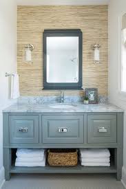 Lake House With Colorful Interiors Grey Vanity Sherwin Williams Tin Lizzie Grey Bedroom With Pop Of Color Grey Wallpaper Accent Wall Minnesota Home