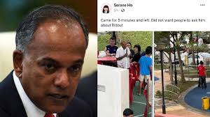 Shanmugam refutes claim that he fled community event due to Ridout Road  questions