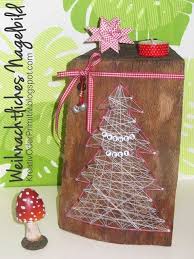 Weihnachtliches Nagelbild Nagelbilder Weihnachten Handwerk Geschenkideen