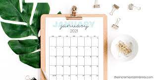 These include monthly calendars and even complete 2021 planners. Cute 2021 Printable Calendar 12 Free Printables