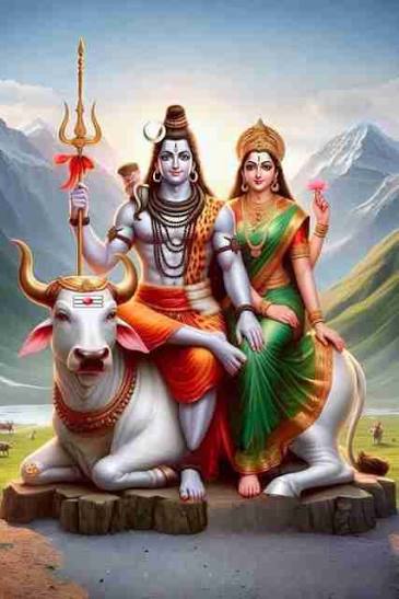 CLITHS Shiv Parvati Wall Art