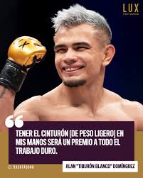 Alan Domínguez "El tiburón blanco" sólo tiene un objetivo en mente: el  cinturón de Peso Ligero de LUX Fight League 👊💥 Este 17 de septiembre, no  te pierdas el regreso del mejor