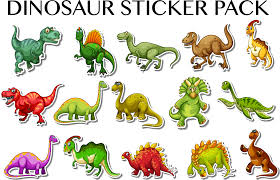 Dinosaur Stickers Buy 2 Get 1 Free Buy 2 Of Our Sticker Sets And Get A 3rd Sticker Set Of Your Choosing From Our Store For Free Simply Contact Us After Havin