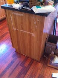 How to remove a cabinet door. How Do I Repair Laminate Damage On A Kitchen Cabinet Home Improvement Stack Exchange