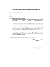 Surat pernyataan sendiri memiliki beberapa jenis, seperti surat pernyataan kerja, surat pernyataan kesanggupan, surat pernyataan belum menikah, dan masih banyak lagi yang lain. Contoh Surat Pernyataan Kesanggupan Menyelesaikan Pekerjaan Konstruksi