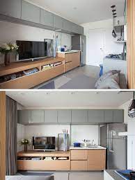 Because it does not need lots of space for saving. This Small Apartment Makes Efficient Use Of Limited Space With Thoughtful Interior Design
