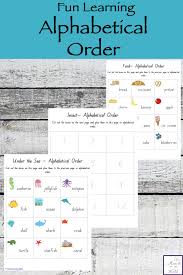 Alphabetize words, text, lists, and similar information. Fun Learning Alphabetical Order Simple Living Creative Learning