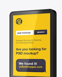 All free mockups and resources for your projects. Matte Citylight Billboard Mockup Half Side View In Indoor Advertising Mockups On Yellow Images Object Mockups