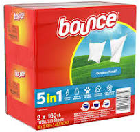Bounce Fabric Softener Dryer Sheets, Outdoor Fresh, 160-count, 2-pack
