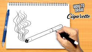 How To Draw Cigarette - Youtube