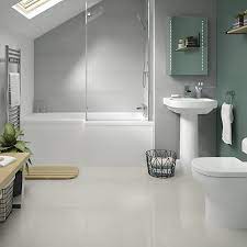 Bathroom floor tiles can add texture, pattern, colour and interest to your room. Wickes Boutique Smart White Lux Glazed Porcelain Wall Floor Tile 600 X 600mm Wickes Co Uk