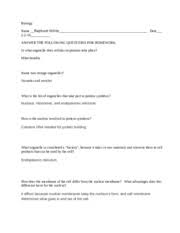 Respiration happens in the cells of plants, animals and humans, mainly inside mitochondria, which are located in a cell's cytoplasm. Cell And Function Homework Biology Name Raphael Ikhile Date Answer The Following Questions For Homework In What Organelle Does Cellular Respiration Course Hero