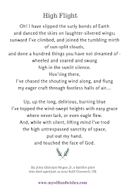 My Brother An Raf Pilot Introduced Me To This Beautiful Poem About Flight Which Captures The Joy Of Flying Perfect Funeral Poems Funeral Quotes Grief Poems