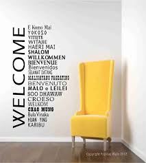 Welcome Wall Decals International Welcome Words Welcome Etsy Office Wall Decor Office Wall Design Welcome Words