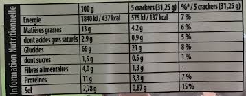 Crackers Huile D Olive Heudebert 250 G 8 Sachets Fraicheur