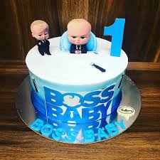 Although he won't really pick a cake for his first birthday, you will want it to be a special one for him. Redburry Cakes Boss Baby 1st Birthday Cake Customised Facebook