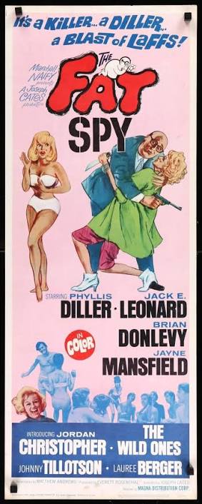 The Fat Spy (1966) Original Insert Movie Poster - 14" x 36" - Original Film  Art - Vintage Movie Posters