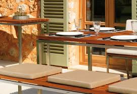 Bench with back, redwood slab/brindle cow hide upholstered bench. Home Dining Bench By Viteo Stylepark