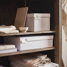 Tjena Storage Box With Lid White Ikea In 2020 Storage Boxes With Lids Ikea Storage Box