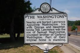 The Washingtons Historical Marker