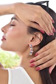 Handmade Pink Dahlia Turquoise & Sterling Silver Post Stud Earrings for  Women