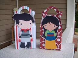 Mulan And Her Guy Gable Favor Boxes Set Of 12 By Zbrown5 On Etsy 14 40 Mulan Birthday Party Themes Handmade Party Favors