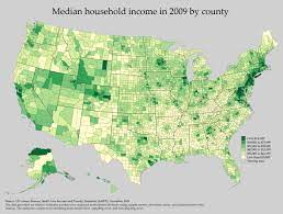 Household Income In Us 2009 2 379 1 800 Household Income Fun Facts About Canada Map