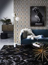 70s Glam Vibe From Art Hide And Amigos De Hoy Sisters The Interiors Addict Cowhide Furniture Stunning Rugs Floor Area Rugs