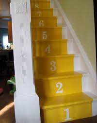 If you have your own office and you want to inspire yourself, your colleagues or your clients, think about decorating the stairway with a quote like 'there is no elevator to success. Design Sponge Blog Archive Weekly Wrap Up Numbered Stairs Painted Stairs Staircase Design Stairs Design