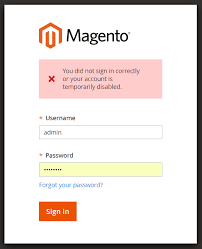 Even from admin panel, if the customer is locked, orders can not be placed for it. Magento 2 Admin User Disabled Sparsh Technologies