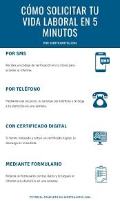 Os mostramos, paso a paso, cómo pedir la vida laboral por sms, internet o teléfono en 5 minutos y gratis. Vida Laboral En 5 Minutos Sepe Tramites