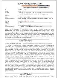 Surat perjanjian kerjasama usaha adalah sebuah surat yang dibuat dan telah disepakati oleh kedua pihak yang berhubungan dengna perjanjian kerjasam demi mencapai tujuan bersama. Surat Perjanjian Doc