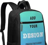 Amazon.com: Mochila personalizable con logotipo de texto con ...