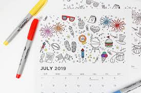 This is a printable calendar template for july 2019. Printable July 2019 Calendar Coloring Pages Let S Mingle Blog