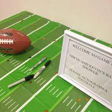 Pin By S A Torain On Football Baby Shower Football Baby Shower Snoopy Baby Shower Sports Baby Shower