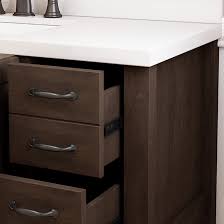 Well renowned for its quality merchandise and exceptional service, ballantynes is the place to go for leading fashion, beauty and homewares brands. Allen Roth Kingscote Vanity 1 Sink 2 Doors 8 Drawers 34 5 In Espresso White Ceramic Wsl48rve Rona