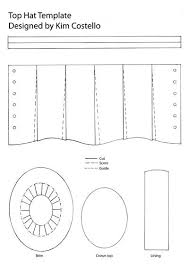 How To Make A Top Hat Out Of Paper How To Make A Top Hat Pattern Google Search Hat Template Victorian Hats Steampunk Hat