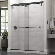 Dreamline French Linea Toulon 34 In X 72 In Frameless Fixed Shower Door In Satin Black Shdr 3 Sliding Shower Door Shower Doors Frameless Sliding Shower Doors