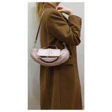 Fendi Mirror Clutch Cross Body Vanity Bag Pink Leather Ref 253563 Joli Closet