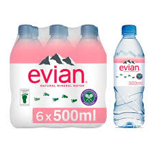Evian® natural spring water contains only naturally occurring electrolytes from the french alps. Evian Natural Mineral Water 6x500ml Sainsbury S