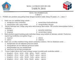 Soal Osn Ipa Sd Pilihan Ganda Persiapan Tahun 2019 Informasi Akreditasi
