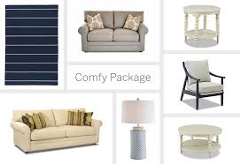 The Comfy Furniture Package Includes Everything Pictured Below With Two End Tables And Two L Furniture Packages Upholstered Furniture Interior Design Services