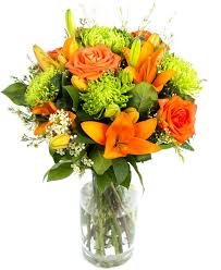 What to put in a bouquet for a wedding? Vibrant Orange Lily Bouquet Flowers By Flourish Delivered Nationwide