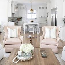 If you missed last week's tour of our kitchen and dining room check them out here! Pink Tufted Chair Contemporary Living Room Sherwin Williams Passive Jillian Harris