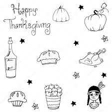 How to draw a turkey dinner step by step? Element Thanksgiving Food In Doodle Vector Art Premium Vector In Adobe Illustrator Ai Ai Format Encapsulated Postscript Eps Eps Format